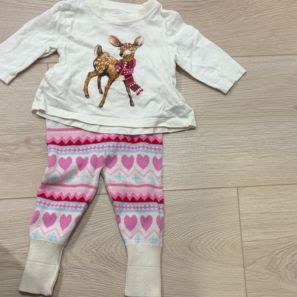 Hatley White and Pink Kids Matching Set